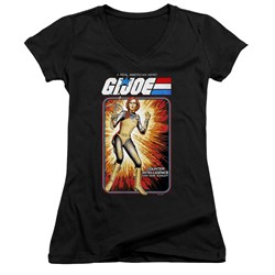 G.I. Joe - Juniors Scarlett Card V-Neck T-Shirt