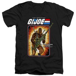 G.I. Joe - Mens Roadblock Card V-Neck T-Shirt