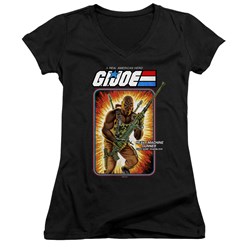 G.I. Joe - Juniors Roadblock Card V-Neck T-Shirt