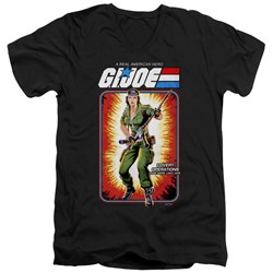 G.I. Joe - Mens Lady Jaye Card V-Neck T-Shirt