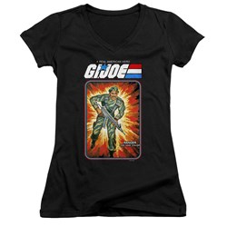 G.I. Joe - Juniors Stalker Card V-Neck T-Shirt