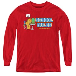 Garfield - Youth School Rules Long Sleeve T-Shirt