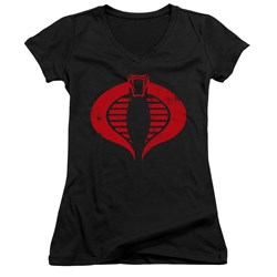 G.I. Joe - Juniors Cobra Logo V-Neck T-Shirt