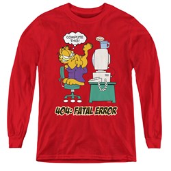 Garfield - Youth Compute This Long Sleeve T-Shirt