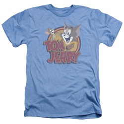 Tom And Jerry - Mens Water Damaged Heather T-Shirt