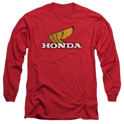 Honda - Mens Yellow Wing Logo Long Sleeve T-Shirt