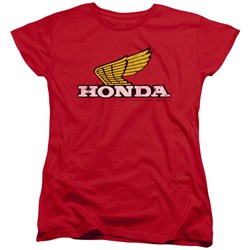 Honda - Womens Yellow Wing Logo T-Shirt