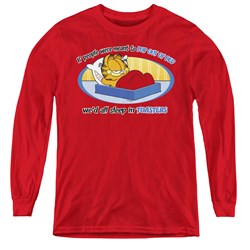 Garfield - Youth Pop Out Of Bed Long Sleeve T-Shirt