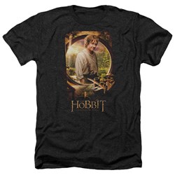The Hobbit - Mens Bilbo Poster Heather T-Shirt