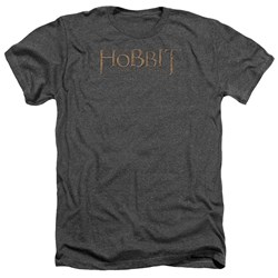 The Hobbit - Mens Distressed Logo T-Shirt In Charcoal