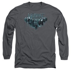 The Hobbit - Mens Thorin And Company Long Sleeve Shirt In Charcoal