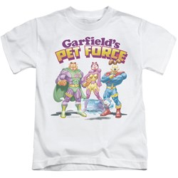Garfield - Heroes Await Little Boys T-Shirt In White