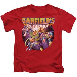 Garfield - Pet Force Four Little Boys T-Shirt In Red