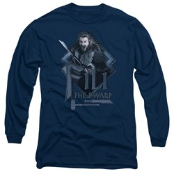 The Hobbit - Mens Fili Long Sleeve Shirt In Navy