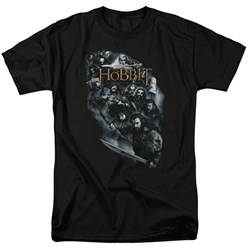 The Hobbit - Mens Cast Of Characters T-Shirt In Black
