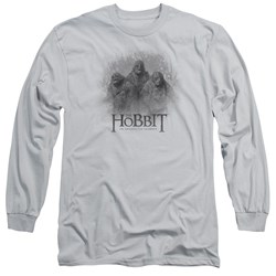 The Hobbit - Mens Three Trolls Long Sleeve Shirt In Silver