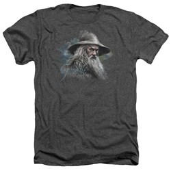 The Hobbit - Mens Gandalf The Grey T-Shirt In Charcoal
