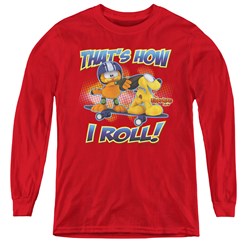 Garfield - Youth How I Roll Long Sleeve T-Shirt