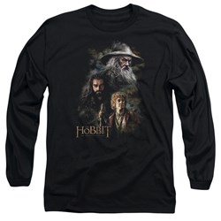 The Hobbit - Mens Painting Long Sleeve Shirt In Black