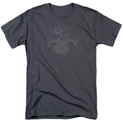 The Hobbit - Mens Golin King Symbol T-Shirt In Charcoal