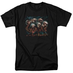 The Hobbit - Mens Misty Goblins T-Shirt In Black