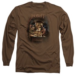 The Hobbit - Mens Feast Long Sleeve Shirt In Coffee