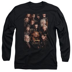 The Hobbit - Mens Dwarves Poster Long Sleeve Shirt In Black