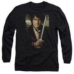 The Hobbit - Mens Baggins Poster Long Sleeve Shirt In Black