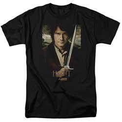 The Hobbit - Mens Baggins Poster T-Shirt In Black