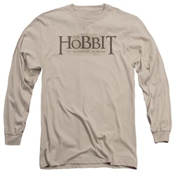 Hobbit - Mens Textured Logo Longsleeve T-Shirt