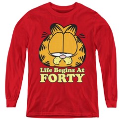 Garfield - Youth Life Begins At Forty Long Sleeve T-Shirt