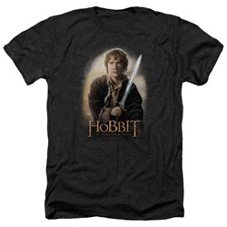 The Hobbit - Mens Bilbo And Sting Heather T-Shirt