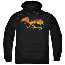 Hobbit - Mens Smaug On Fire Pullover Hoodie