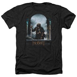 Hobbit - Mens Bilbo Poster Heather T-Shirt
