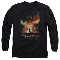 Hobbit - Mens Smaug Poster Long Sleeve T-Shirt