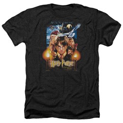 Harry Potter - Mens Movie Poster Heather T-Shirt