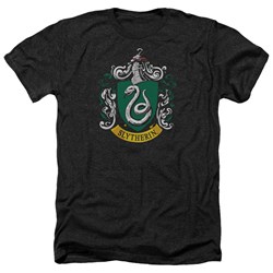 Harry Potter - Mens Slytherin Crest Heather T-Shirt