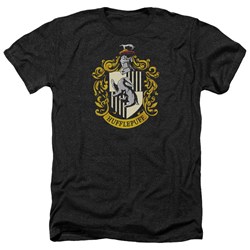 Harry Potter - Mens Hufflepuff Crest Heather T-Shirt
