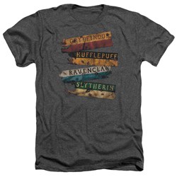 Harry Potter - Mens Burnt Banners Heather T-Shirt