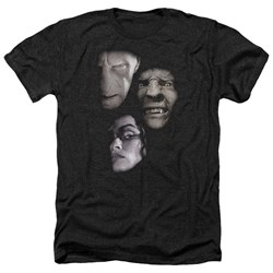 Harry Potter - Mens Villian Heads Heather T-Shirt