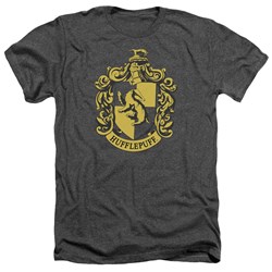 Harry Potter - Mens Hufflepuff Crest Heather T-Shirt