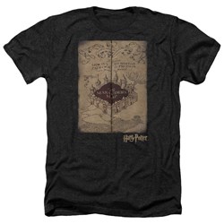Harry Potter - Mens Marauders Map Heather T-Shirt
