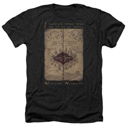 Harry Potter - Mens Marauders Map Words Heather T-Shirt