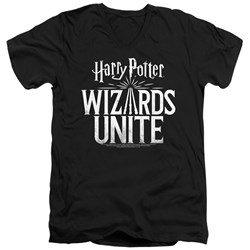 Harry Potter - Mens Wizards Unite Logo V-Neck T-Shirt