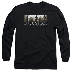 Injustice Gods Among Us - Mens Logo Longsleeve T-Shirt