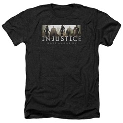 Injustice Gods Among Us - Mens Logo Heather T-Shirt