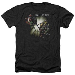 Injustice Gods Among Us - Mens Good Vs Evils Heather T-Shirt