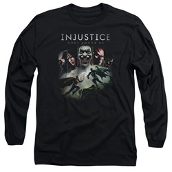 Injustice Gods Among Us - Mens Key Art Longsleeve T-Shirt