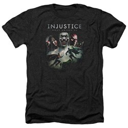 Injustice Gods Among Us - Mens Key Art Heather T-Shirt