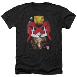 Judge Dredd - Mens Dredd'S Head Heather T-Shirt